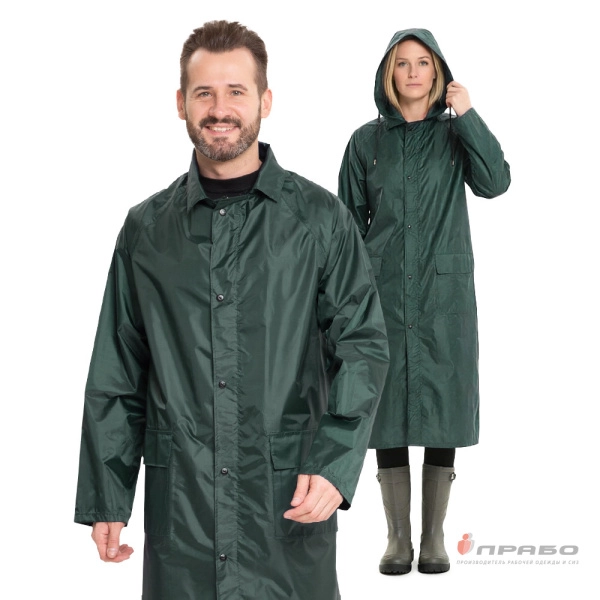 Плащ влагозащитный «Турист» зелёный. Артикул: 13089. #REGION_MIN_PRICE# в г. Москва