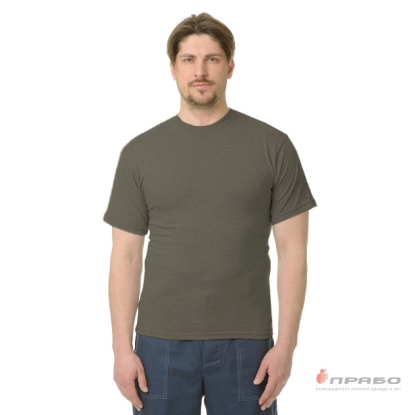 Футболка трикотажная серая. Артикул: Трик107. #REGION_MIN_PRICE#