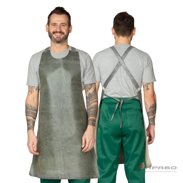 Фартук прорезиненный с нагрудником кислотощелочестойкий