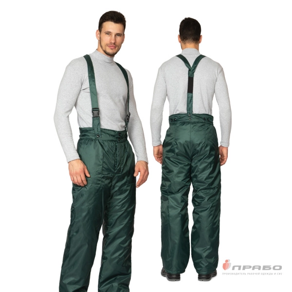 Брюки мужские утеплённые «Мастер» зелёные. Артикул: С_Кос213_Брюки. #REGION_MIN_PRICE# в г. Москва