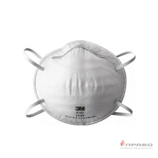 Респиратор противоаэрозольный 3М 8101 (FFP1 NR D). Артикул: Рес101. #REGION_MIN_PRICE#