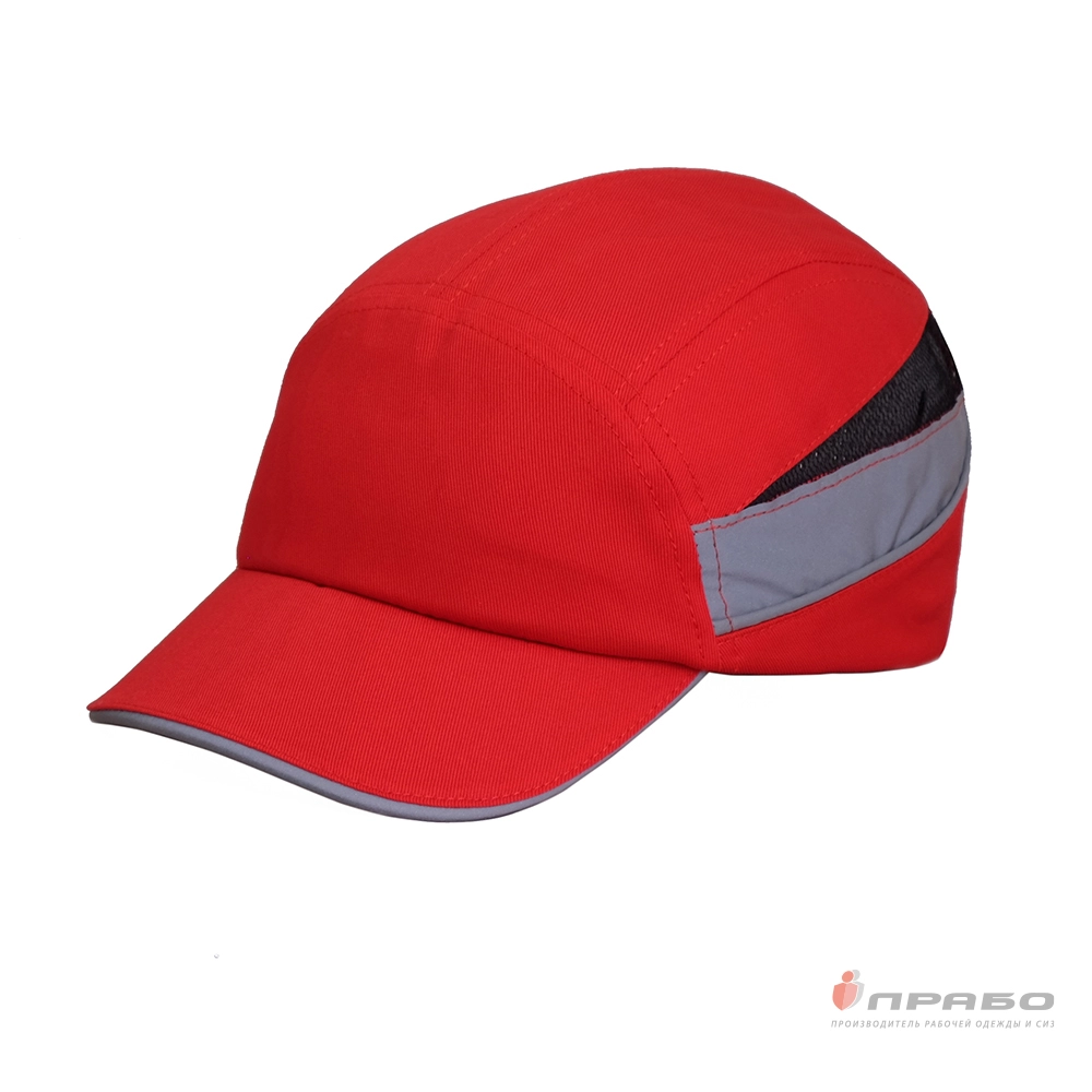 Каскетка защитная"RZ BioT Cap РОСОМЗ" красная