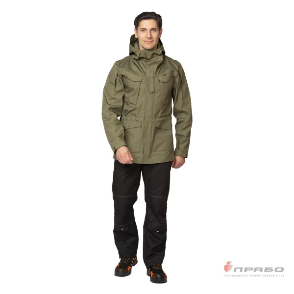 Артикул: Кур215. Наименование: Куртка мужская демисезонная «Камелот» из ткани рип-стоп хаки. Сезонность: демисезон. Ценовой сегмент: . #REGION_MIN_PRICE# в Москве. Заказ на PRABO.РУ