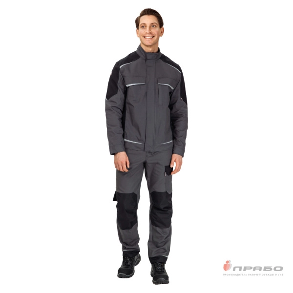 Куртка мужская «Сюрвейер» тёмно-серый/чёрный. Артикул: 10651. #REGION_MIN_PRICE# в г. Москва