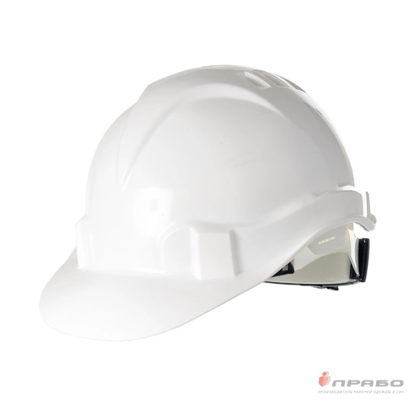 Каска защитная «Европа» с храповым механизмом «К-01 Еланпласт» белая. Артикул: 12025. #REGION_MIN_PRICE#