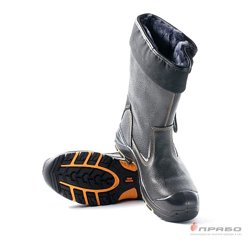 Сапоги Perfect Protection PRB6-CKW с подошвой ПУ/нитрил, КП и АС чёрные (натуральный мех). Артикул: 9657. #REGION_MIN_PRICE# в г. Москва 1