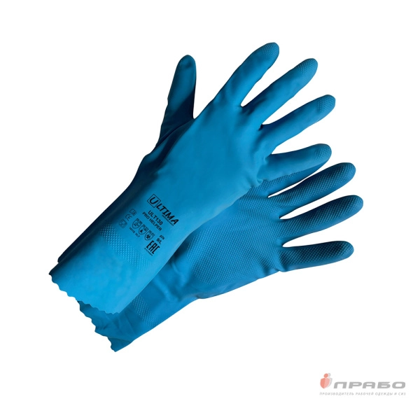 Перчатки химстойкие латексные Ultima Pro Helper ULT130