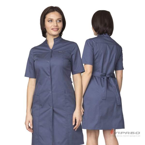 Халат женский "Медик" синий