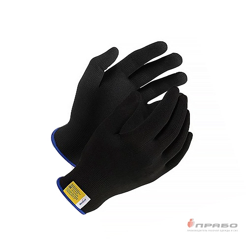 Перчатки трикотажные Manipula Specialist «Микрон» (TNY-25/MG-102) чёрные. Артикул: 11395. 1