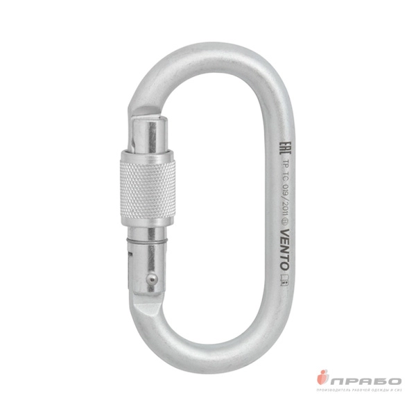 Карабин стальной овал с муфтой. Артикул: vpro 0013. #REGION_MIN_PRICE#