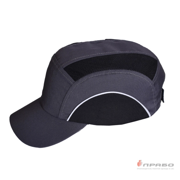 Каскетка защитная с вставкой из ABS-пластика и СОП тёмно-серая. Артикул: 9405. #REGION_MIN_PRICE#