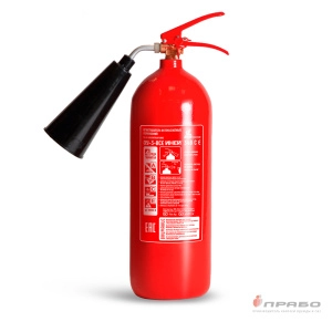 Огнетушитель углекислотный «Иней ОУ-3» (34В,С,Е,до 10000 В, заряд 3кг), 112-03. Артикул: 11170. #REGION_MIN_PRICE#