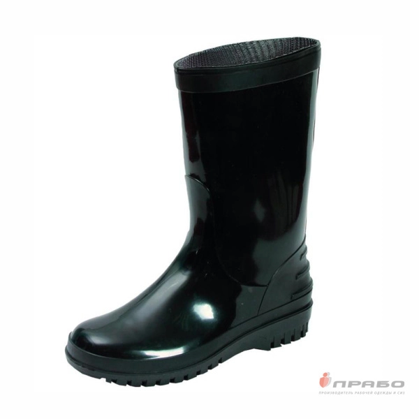 Сапоги женские демисезонные ПВХ "Дюна 260" чёрные (26 см)