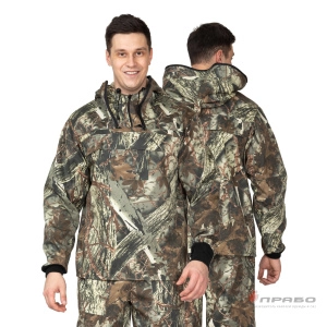 Костюм летний противоэнцефалитный камуфлированный лес с ловушками (куртка и брюки)