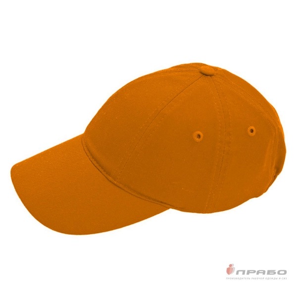 Каскетка защитная из 100% хлопка с вставкой из ABS-пластика оранжевая. Артикул: Гол102. #REGION_MIN_PRICE#