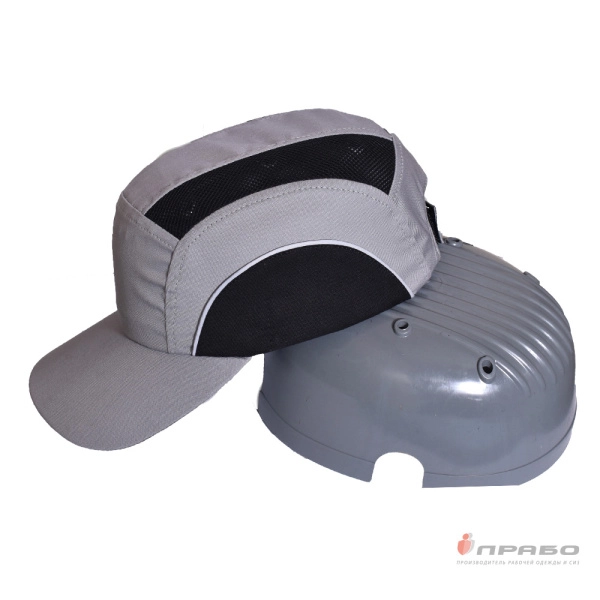Каскетка защитная с вставкой из ABS-пластика и СОП серая. Артикул: 9405. #REGION_MIN_PRICE#