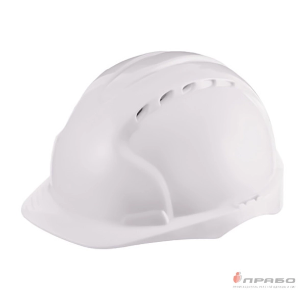 Каска защитная «Эталон» с храповиком из ударопрочного полипропилена с креплением для наушников белая. Артикул: Кас344. #REGION_MIN_PRICE#