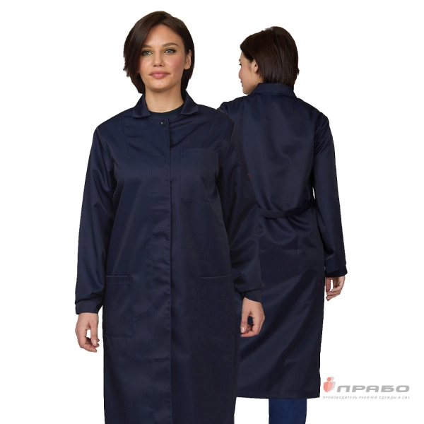 Халат кислотощелочестойкий (КЩС) женский синий. Артикул: Ar205. #REGION_MIN_PRICE# в г. Новосибирск