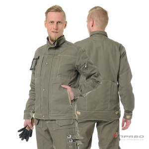 Костюм мужской "Викинг" хаки (куртка, брюки, ремень, футболка)