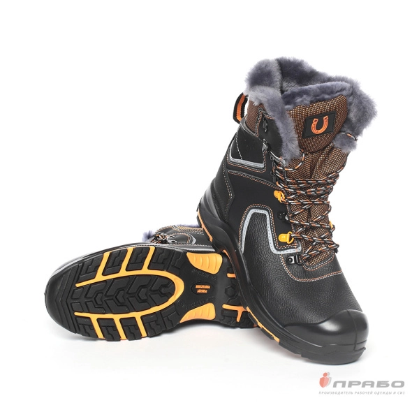 Ботинки «Perfect Protection PRB10N-CKW» с подошвой ПУ/нитрил и КП чёрные (натуральный мех). Артикул: 9652. #REGION_MIN_PRICE# в г. Новосибирск