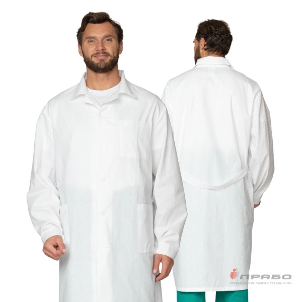 Халат мужской "Эконом" белый