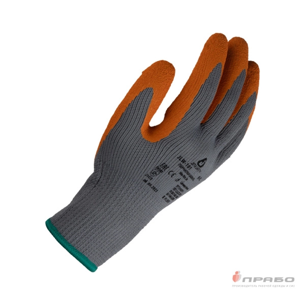 Перчатки полиэфирные утеплённые с 1/2 рельефным латексным покрытием Jeta Safety JLW-101. Артикул: 11559. #REGION_MIN_PRICE#