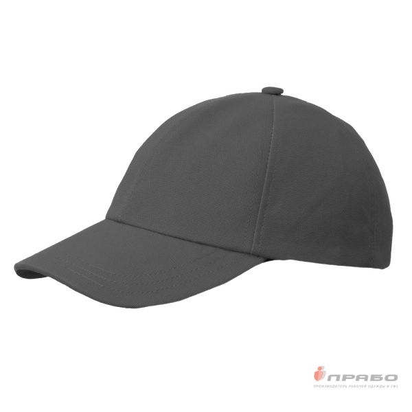 Бейсболка тёмно-серая с жёстким козырьком. Артикул: Гол101. #REGION_MIN_PRICE# в г. Екатеринбург