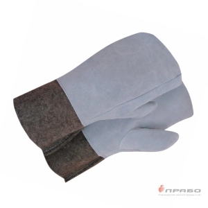 Вачеги цельнокроенные из шинельного сукна со спилковым наладонником. Артикул: Кр111. #REGION_MIN_PRICE#