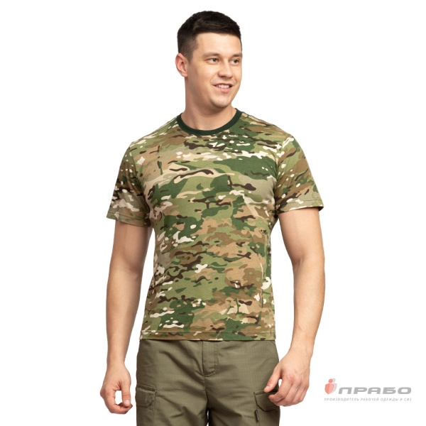 Футболка трикотажная камуфляжная мультикам