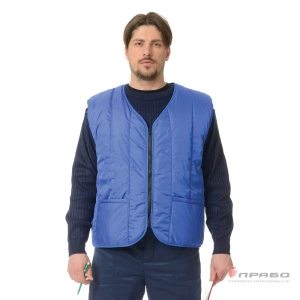 Жилет мужской утеплённый "Профессионал" васильковый