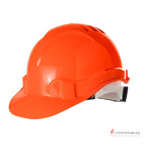 Каска защитная «Европа» с храповым механизмом «К-01 Еланпласт» оранжевая. Артикул: 12025. #REGION_MIN_PRICE#