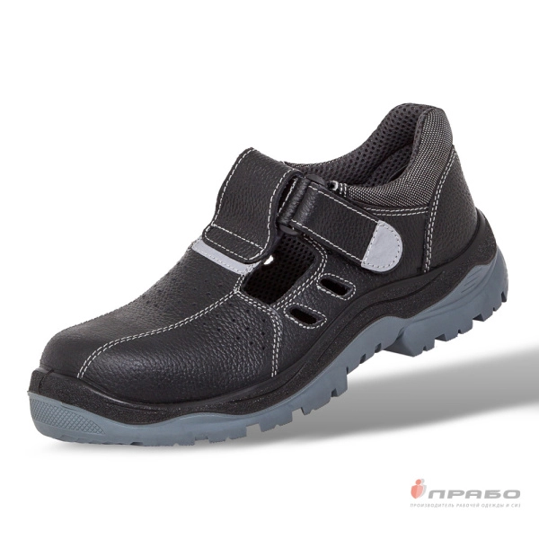 Сандалии кожаные «Барс-А-7» с подошвой ПУ/ТПУ и КП чёрные. Артикул: Бот5. #REGION_MIN_PRICE# в г. Москва