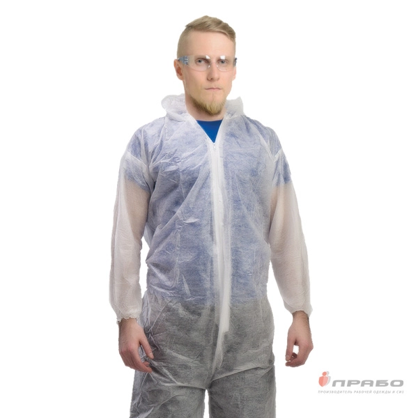 Малярный одноразовый комбинезон с капюшоном из спанбонда «Каспер». Артикул: Од202. #REGION_MIN_PRICE# в г. Москва