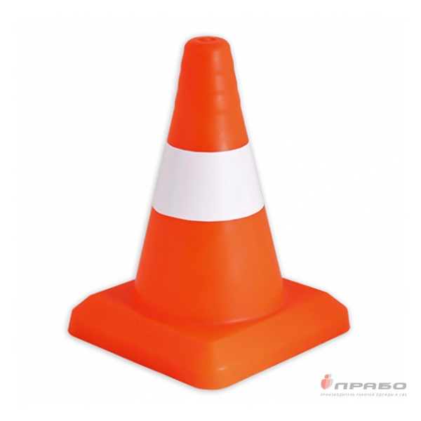 Конус сигнальный мягкий со светоотражающей полосой 320 мм оранжевый. Артикул: Огр106. #REGION_MIN_PRICE#
