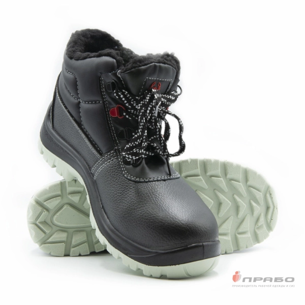 Ботинки «Скорпион Зима1201.1» с подошвой ПУ/ТПУ чёрные (искусственный мех). Артикул: Кож315. #REGION_MIN_PRICE# в г. Екатеринбург