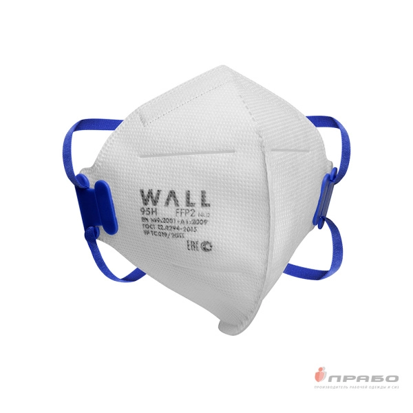 Респиратор Wall 95H FFP2 NR D без клапана выдоха арт. 19501 F. Артикул: 10766. #REGION_MIN_PRICE#