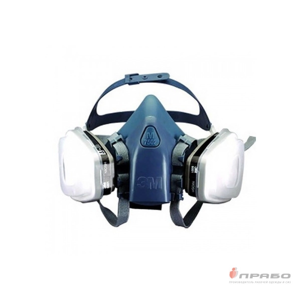 Полумаска универсальная 3М 7502 с системой крепления Drop Down. Артикул: Рес137. #REGION_MIN_PRICE#