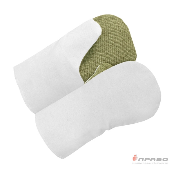 Рукавицы х/б с брезентовым наладонником (огнестойкая пропитка). Артикул: Рук103. #REGION_MIN_PRICE#