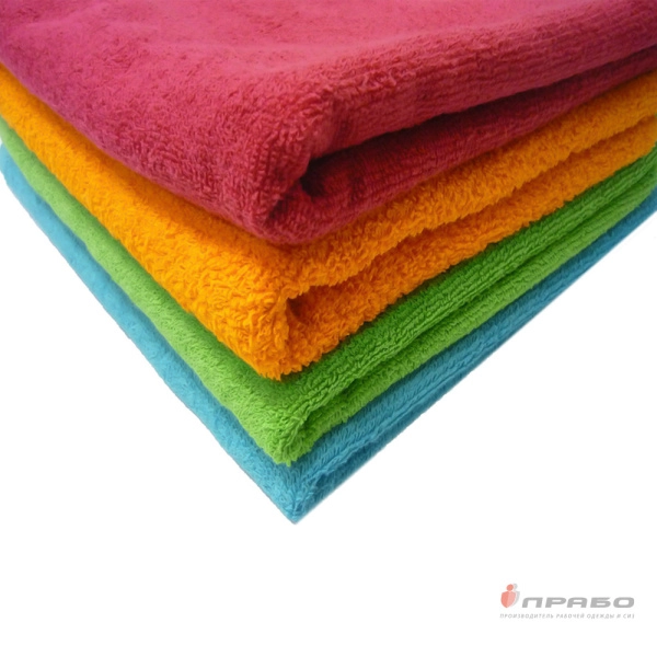 Полотенце махровое из 100%-го хлопка плотностью 430г/м² 50x90 см синее. Артикул: 10457. #REGION_MIN_PRICE#