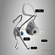 Полумаска Jeta Safety 5500P с обтюратором из термопласта (без фильтров). Артикул: 9398. 2