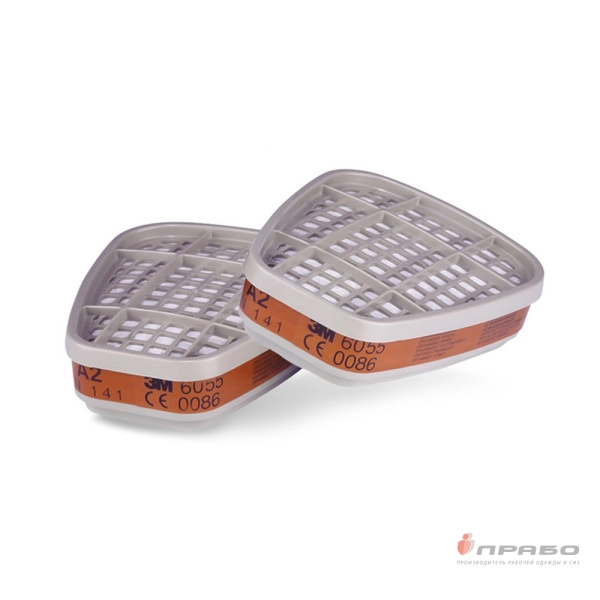 Фильтр противогазовый 3М 6055 (класс защиты А2). Артикул: Рес148. #REGION_MIN_PRICE#