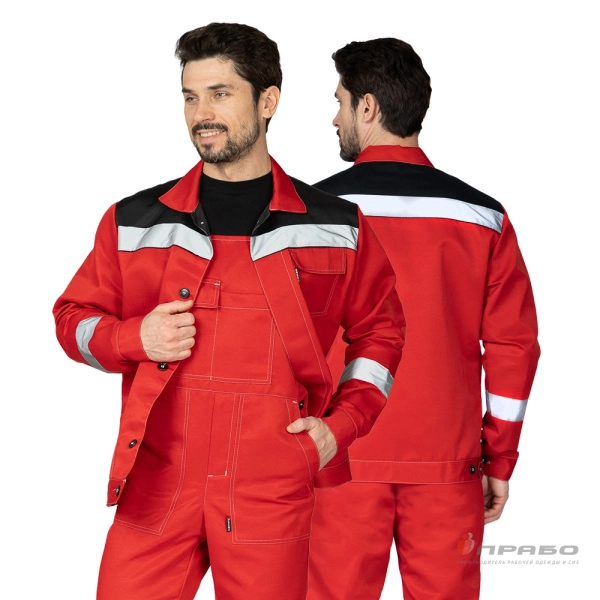 Костюм мужской «Пантеон 2» СОП красный/чёрный. Артикул: Кос119с. #REGION_MIN_PRICE# в г. Санкт-Петербург