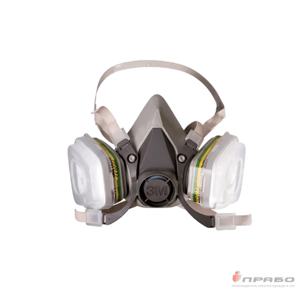 Полумаска универсальная 3М 6200 среднего размера  (до 20 ПДК). Артикул: Рес105. #REGION_MIN_PRICE#