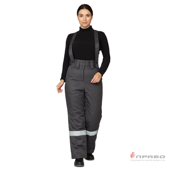 Брюки женские утеплённые «Профессионал» тёмно-серые. Артикул: 9647. #REGION_MIN_PRICE# в г. Екатеринбург