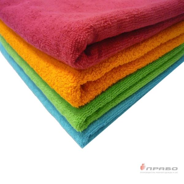 Полотенце махровое из 100%-го хлопка плотностью 430г/м² 70x140 см синее. Артикул: 10458. #REGION_MIN_PRICE#