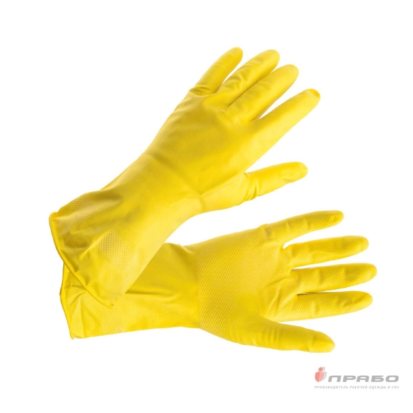 Перчатки хозяйственные из натурального латекса. Артикул: Пер122. #REGION_MIN_PRICE#