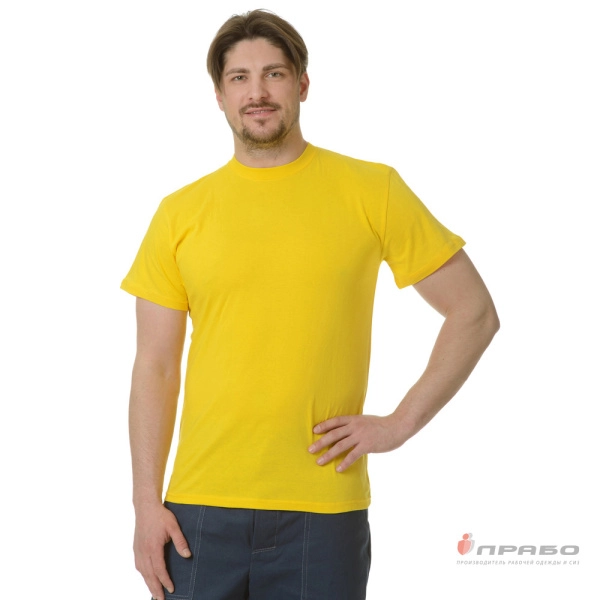 Футболка трикотажная жёлтая. Артикул: Трик107. #REGION_MIN_PRICE#