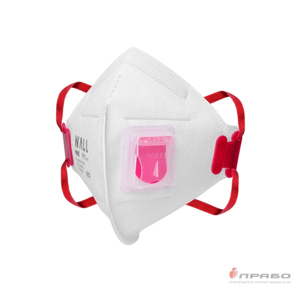 Респиратор Wall  99HK FFP3 NR D с клапаном выдоха арт.19902F. Артикул: 10769. #REGION_MIN_PRICE#