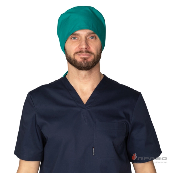 Колпак медицинский зелёный