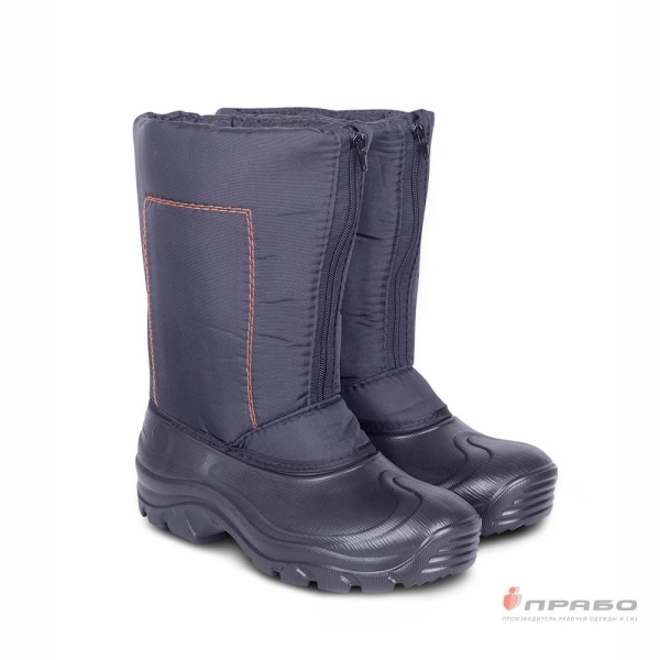 Сапоги мужские утеплённые на галоше из ЭВА арт. 121 на молнии чёрные (30 см). Артикул: Комб116. #REGION_MIN_PRICE# в г. Москва